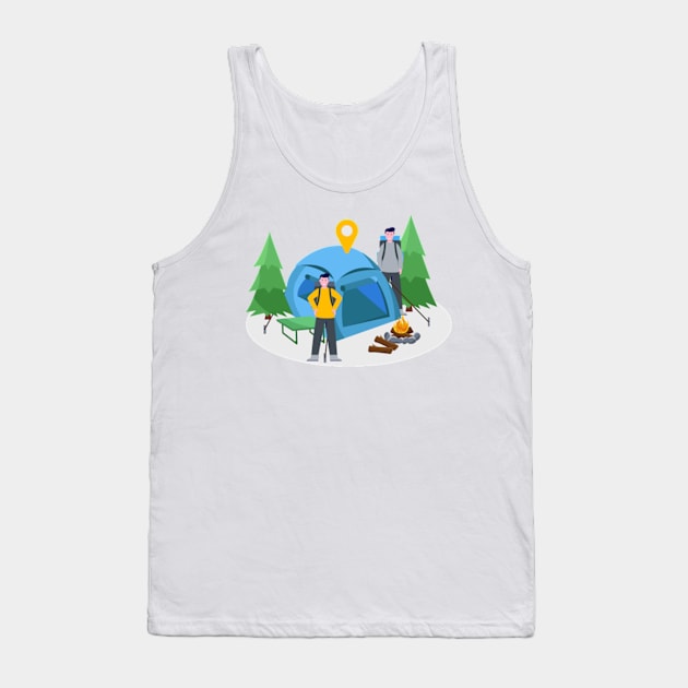 Camp Art Tank Top by Shop Ovov